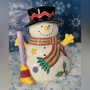 The Sweet Shoppe Christmas Snowman Cookie Jar